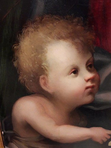 Vierge à l&#039;Enfant et Saint Jean-Baptiste - Domenico Puligo (Firenze 1492-1527) - 